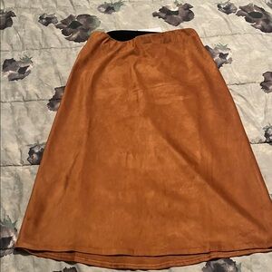 Brochu Walker Rich Brown Midi Skirt
